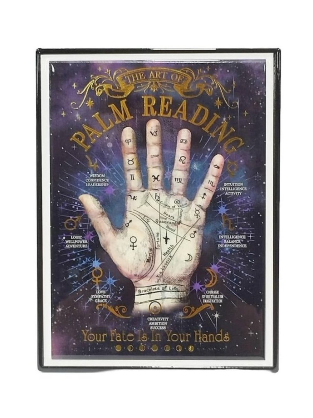 NWT Palm Reading Sign Halloween Decoration Magick Palmistry Goth Decor Ashland